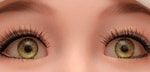Love Doll en silicone TPE yeux verts