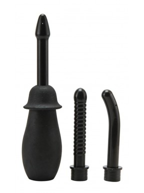 Poire anale avec 3 embouts 10 x 1.5 cm 