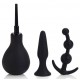 Kit Explorer Plairi Anal - Poire de lavement + plugs 