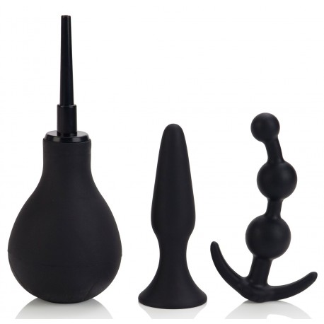 Kit Explorer Plairi Anal - Poire de lavement + plugs 