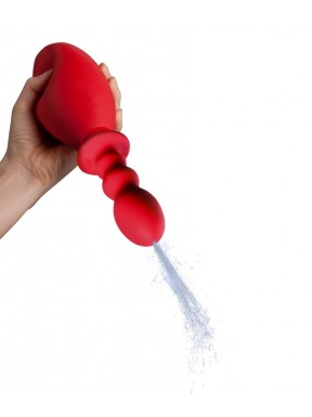 Poire de lavement Fresh Wash 10 x 3.2 cm - Contenance 275ml Rouge 