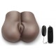 Masturbateur réaliste vibrant Fuck Me Deep Vagin et Anus Marron 