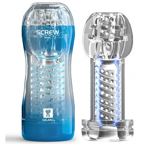 Masturbateur Screw III Galaku Bleu 