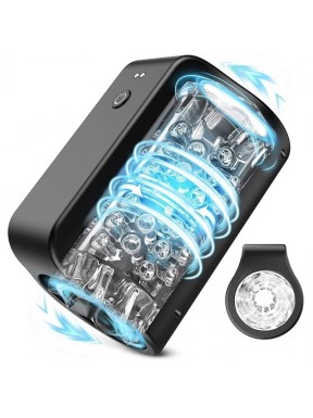 Masturbateur rotatif Roating Blow 7 Modes Noir 