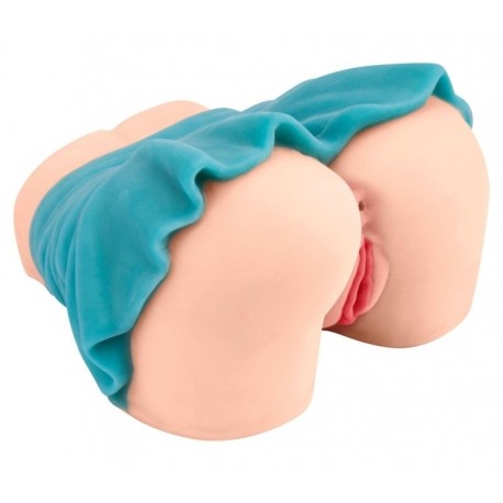 Masturbateur Fessier Mini Skirt Vagin-Anus Vert 