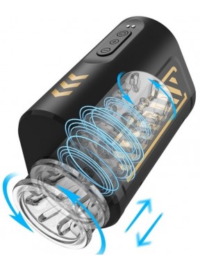 Masturbateur Warny Va-et-Vient et Rotations 