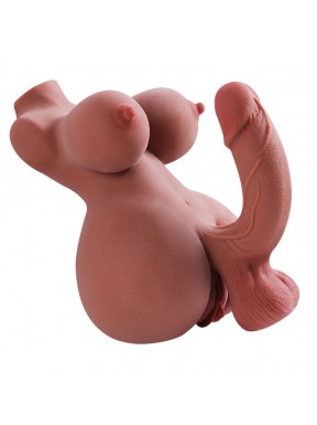 Masturbateur Futapussy Vulve et Anus Marron 