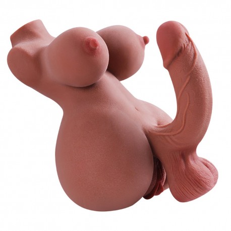 Masturbateur Futapussy Vulve et Anus Marron 