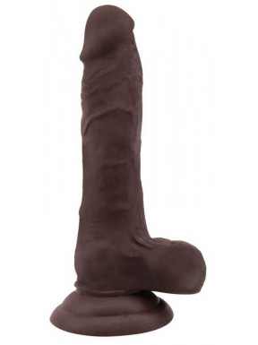 Gode réaliste Flatterer 14 x 4 cm Marron 