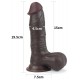 Gode Sliding Skin 15 x 4.8 cm Marron 