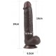 Gode Sliding Skin 18 x 4.5cm Marron 