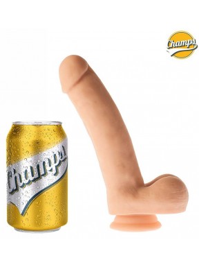 Gode réaliste Curly Champs 16 x 4cm 