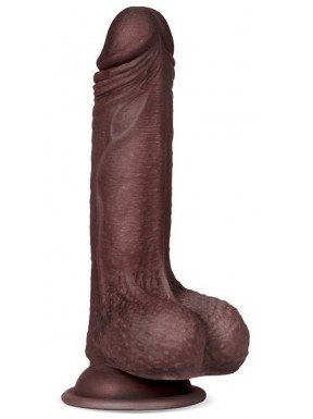 Gode réaliste Slidy Cock 12.5 x 3.8cm Marron 