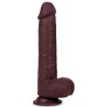 Gode réaliste Slidy Cock 17 x 4cm Marron