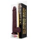 Gode réaliste Slidy Cock 17 x 4cm Marron 
