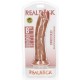 Gode réaliste Ventouse Curved RealRock 20 x 4.6cm Latino 
