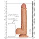 Gode réaliste Straight Dildo RealRock 21 x 5.3cm Latino 