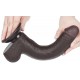 Gode Sliding Skin 17 x 3.5cm Noir 