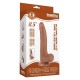 Gode avec Bourses Sliding Skin 17 x 4cm Marron 