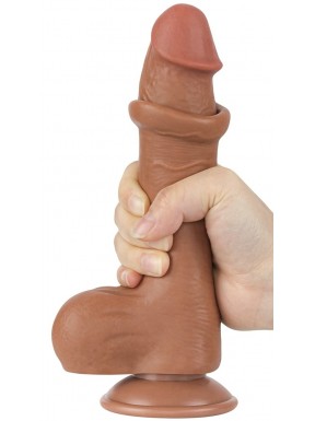 Gode Sliding Skin 13 x 3.7cm Marron 