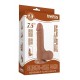 Gode Sliding Skin 13 x 3.7cm Marron 