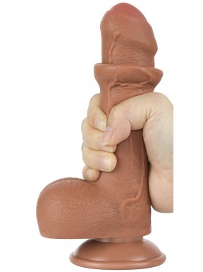 Gode Sliding Skin 12 x 3.7cm Marron 