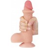 Gode réaliste avec Bourses SLIDING SKIN 13 x 3.7cm