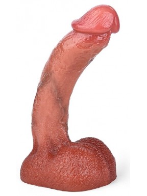 Gode Curved Balls 16 x 3.5cm Marron 