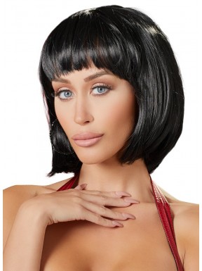 Perruque Cheveux courts Bob noirs 