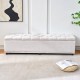 Canapé de stockage pour sex doll - Blanc (Serrure intelligente)
