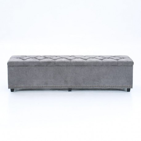 Sofa de stockage pour poupée sexuelle - Gris (Serrure intelligente)