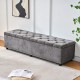 Sofa de stockage pour poupée sexuelle - Gris (Serrure intelligente)