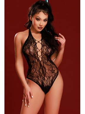 Body dentelle sexy noir - J Lingerie 