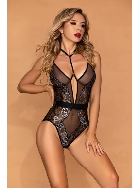 Body sexy noir et argent - J Lingerie 