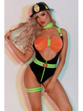 Déguisement de femme Pompier sexy 6 pièces - J Lingerie