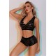 Ensemble Top et Shorty noir - J Lingerie 