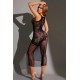 Robe longue résille noire - J Lingerie 