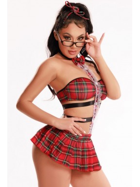 Tenue étudiante sexy 4 pièces - J Lingerie 