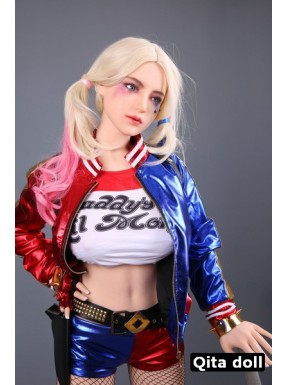 Qita doll moulée en TPE - Harley Quinn Cos Edition