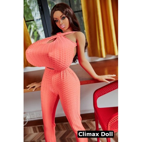Climax doll XL avec visage silicone - Valentina - 159cm