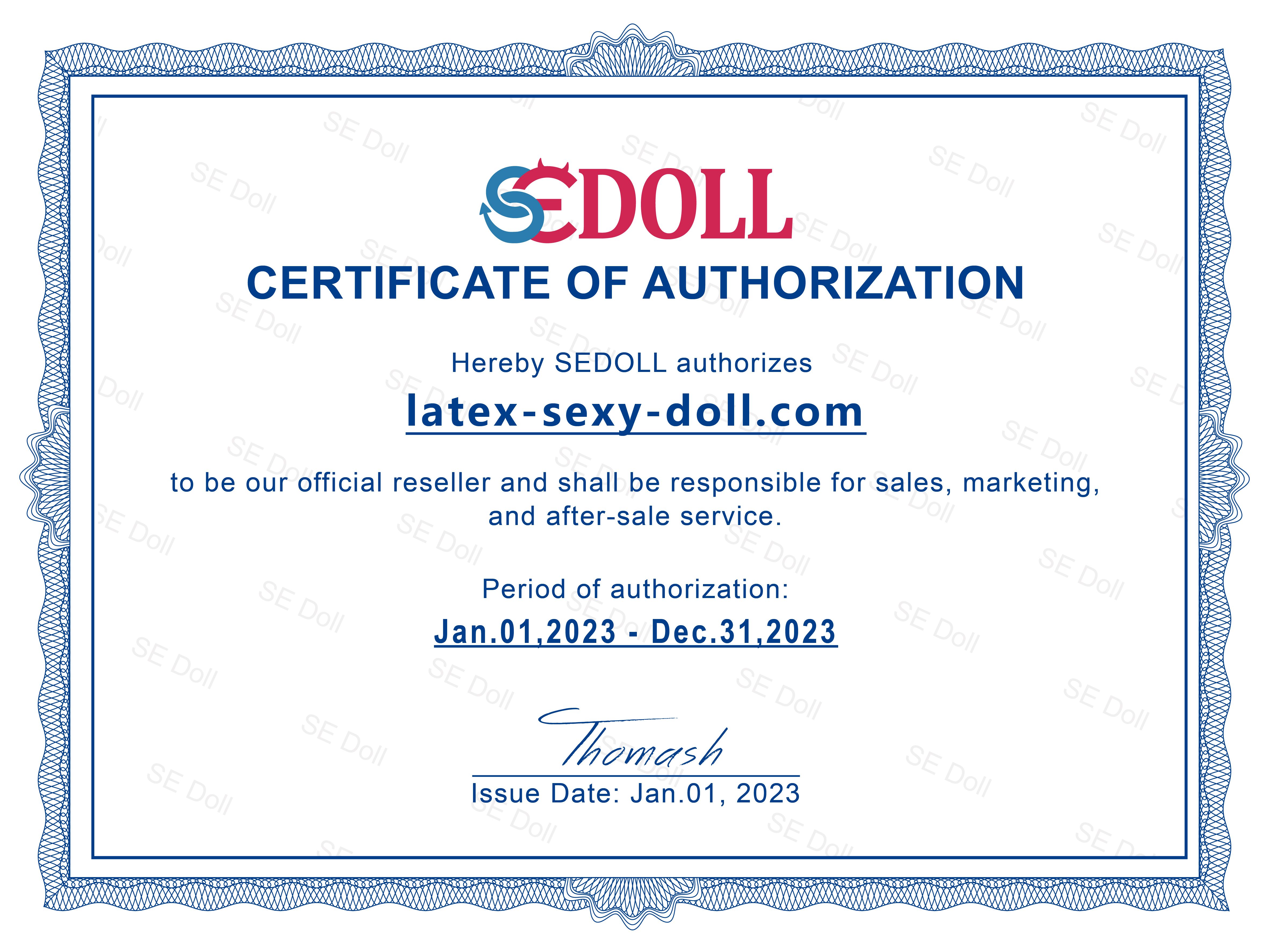 SEDoll Certificat
